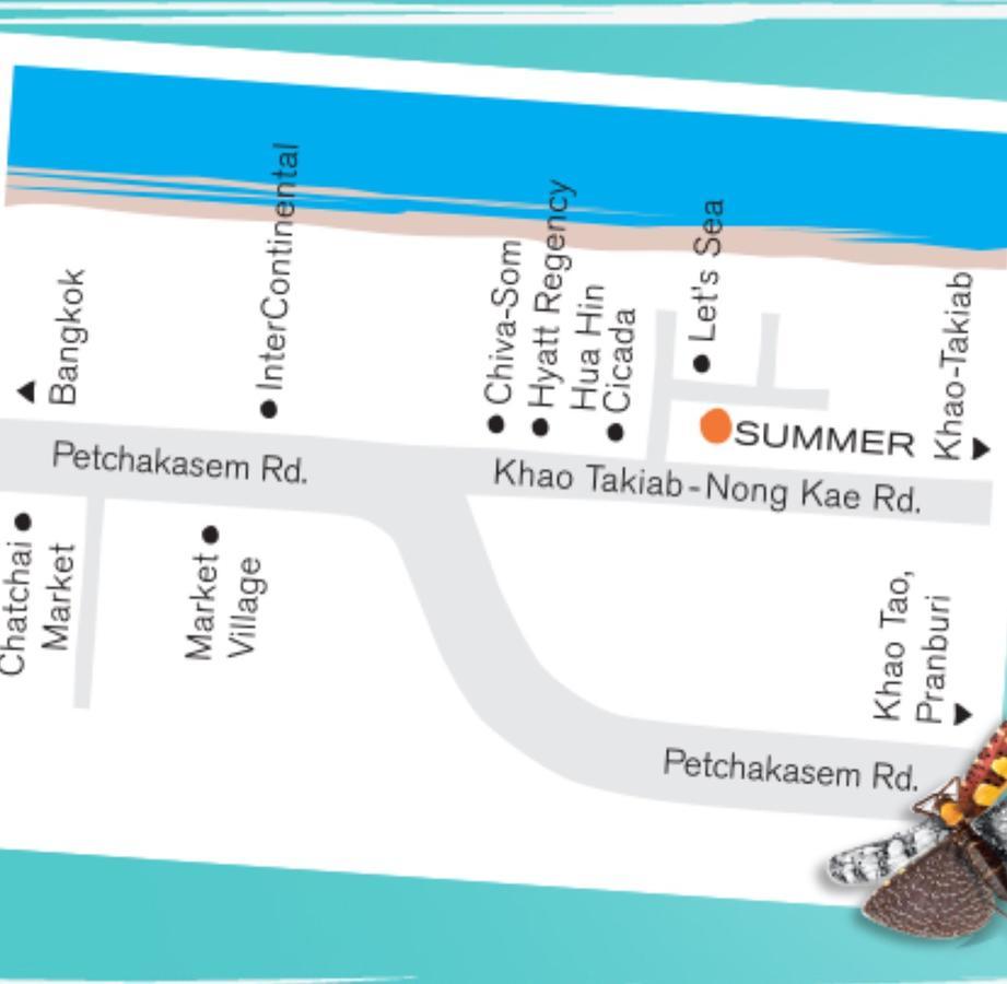 Summer Huahin712,Side sea view,Near Beach&Cicada,Beautiful Swimming pool Exterior foto