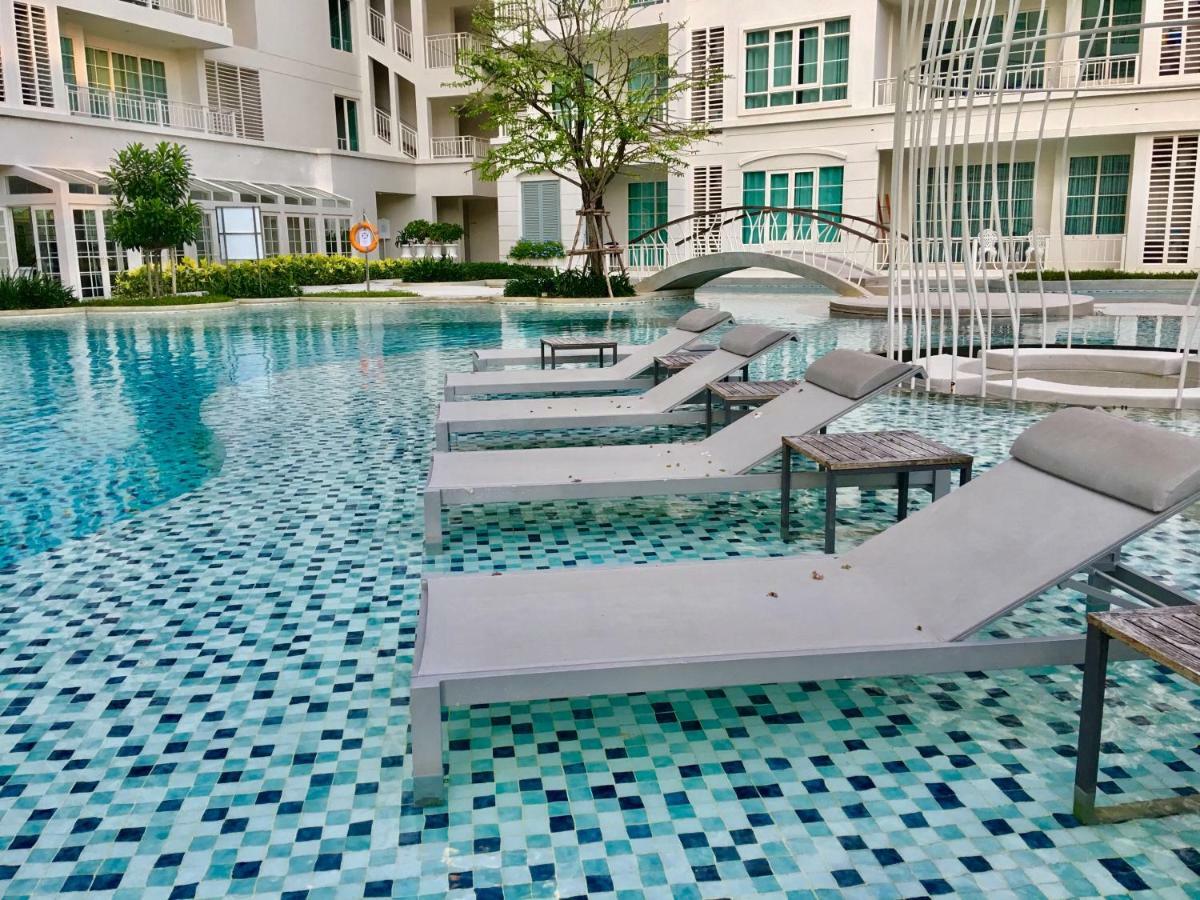 Summer Huahin712,Side sea view,Near Beach&Cicada,Beautiful Swimming pool Exterior foto